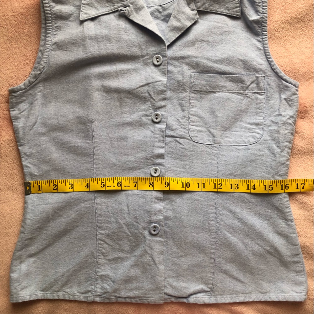 Vintage esprit sleeveless button up - Picture 5 of 7